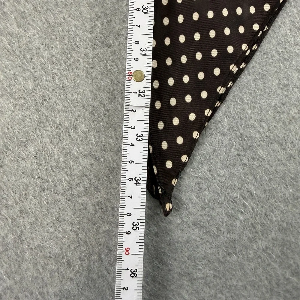 Vintage 80s Polka Dot Skinny Scarf 69x5 Brown Cream Long Neck Tie Retro Unisex